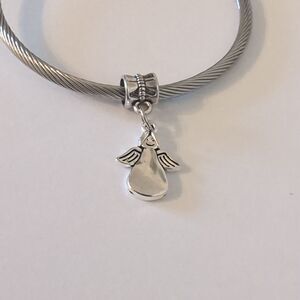 Silver Angel Dangle Charm‎ for Pandora Style Bracelet